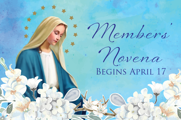Members’ Novena Begins April 17