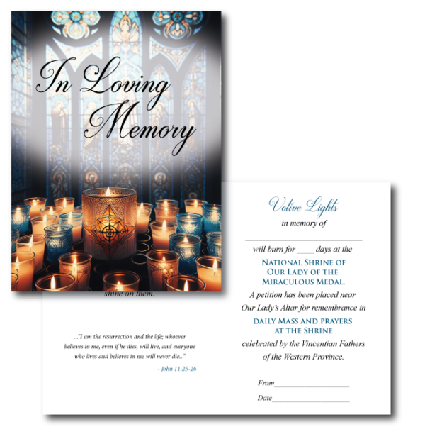 In Loving Memory Votive Light Card In Loving Memory Votive Light Card
