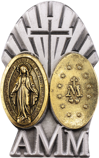 (Spanish item) Miraculous Medal Visor Clip