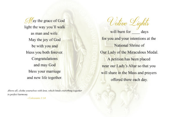 Wedding Votive Light Card - Image 2
