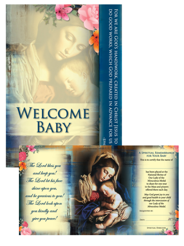 Welcome Baby Spiritual Remembrance Card