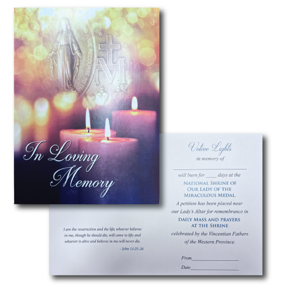In Loving Memory Votive Light Card
