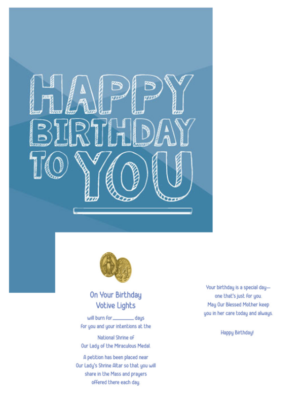 Birthday Votive Light Card