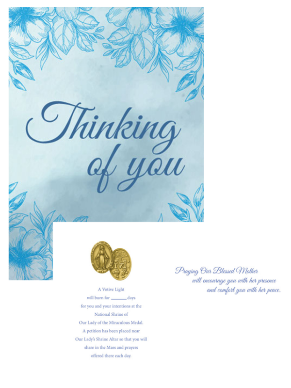 Thinking of You Votive Card Thinking of You Votive Card