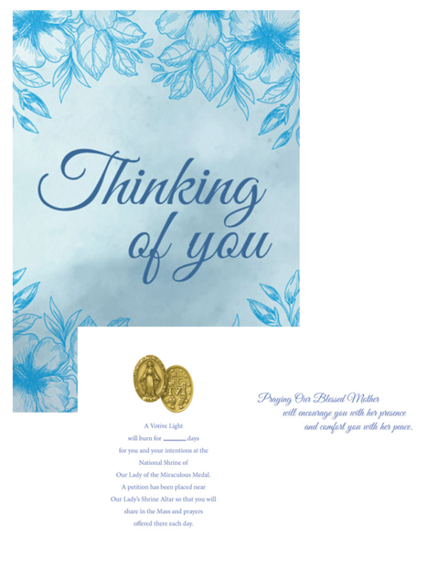 Thinking of You Votive Card