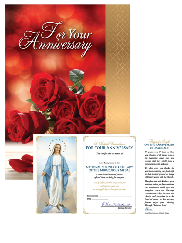 Wedding Anniversary Spiritual Remembrance Card