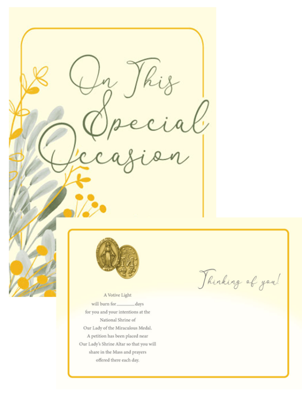 Special Occasion Votive Light Card Special Occasion Votive Light Card