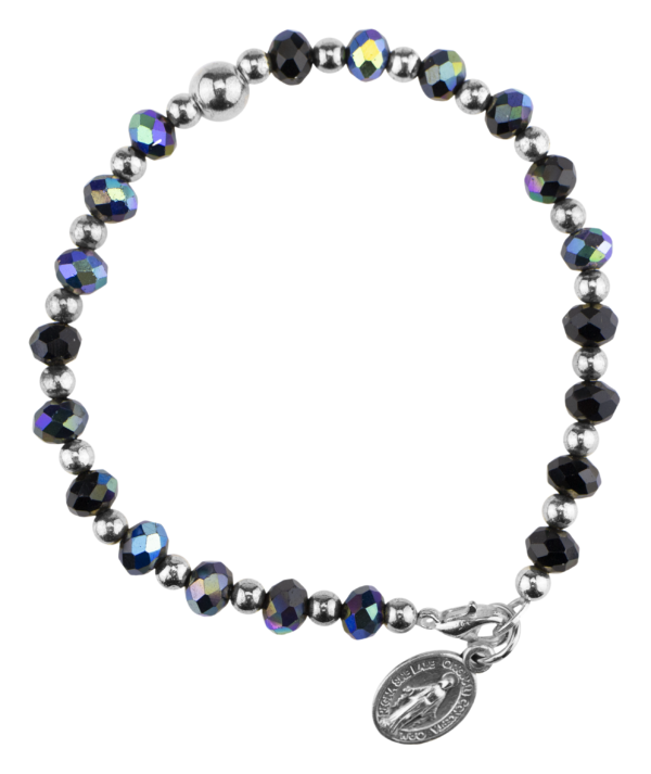 Jet Black Crystal Bracelet