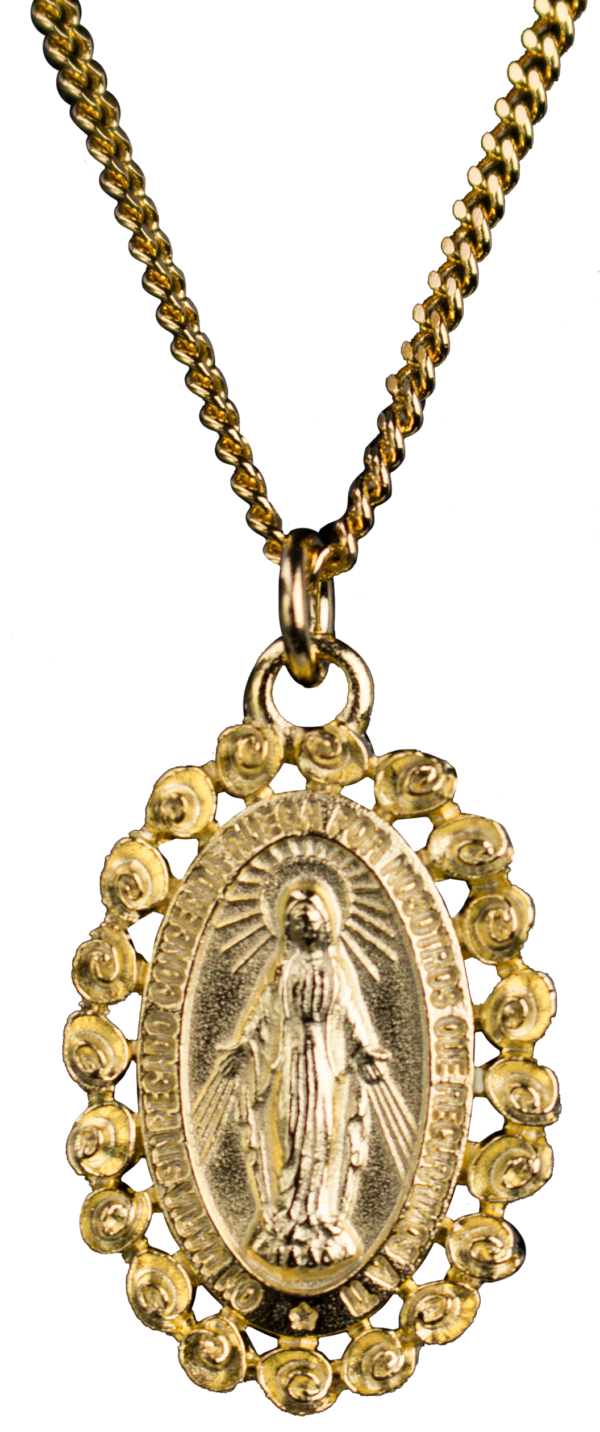 Miraculous Medal of roses