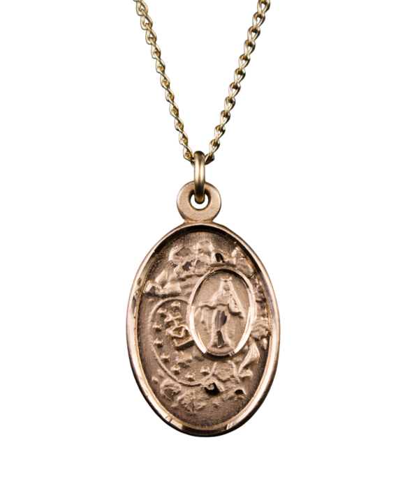 Gold Filled Miraculous Medal and Chain