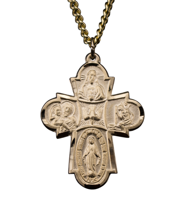 Gold Filled Cruciform Medal