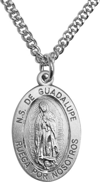 (Spanish item) Our Lady of Guadalupe Fine Silver Medal