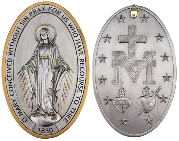 Miraculous Medal Plaque