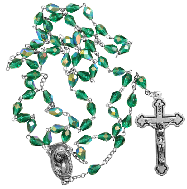 Green Aurora Borealis Rosary