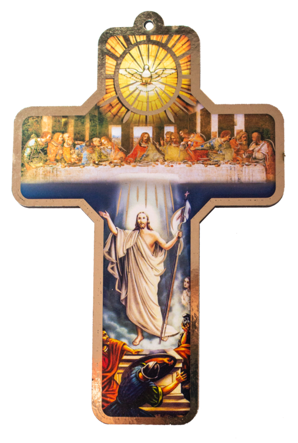 Wooden cross of the Last Supper