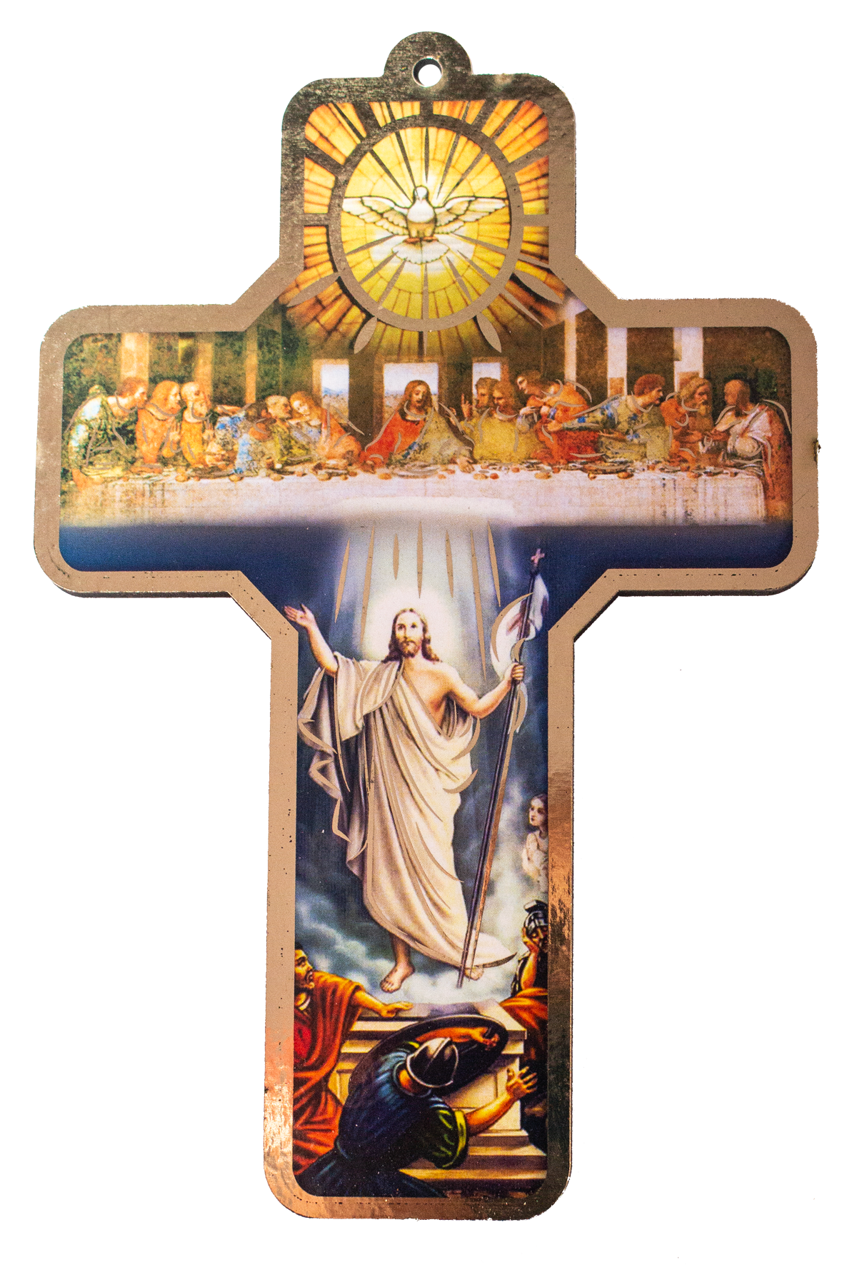 Wooden cross of the Last Supper