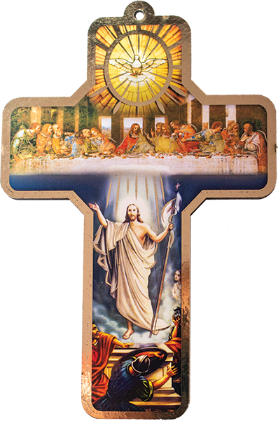 Wooden cross of the Last Supper