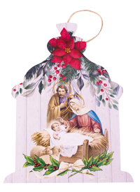 Holy Family Manger Ornament