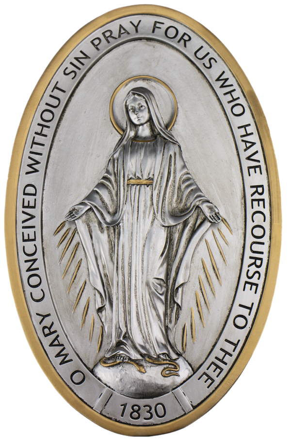 Miraculous Medal Plaque