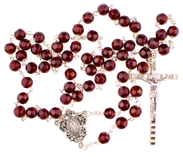 Dark Red Rosary