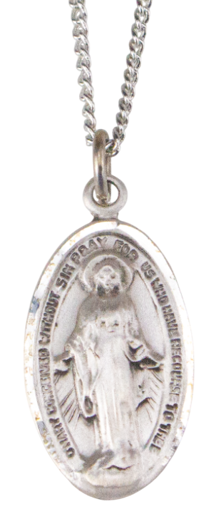 Small Miraculous Medal and Chain