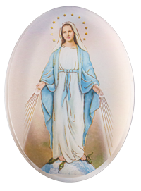 Blessed Mother Glass Paper Weight