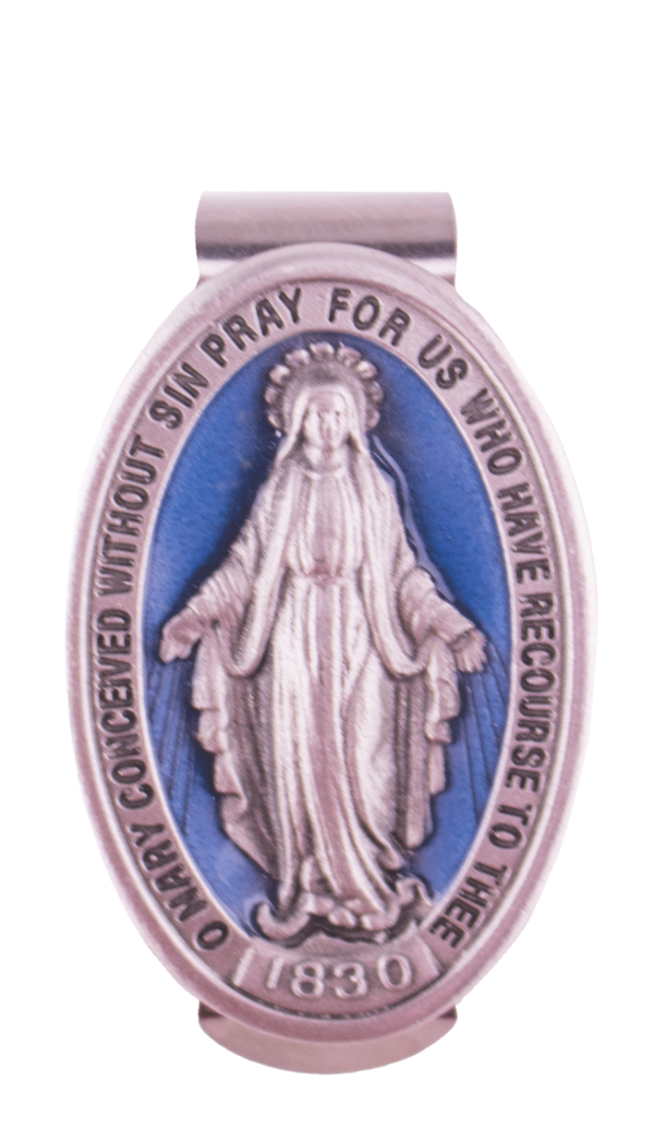 Miraculous Medal Visor Clip