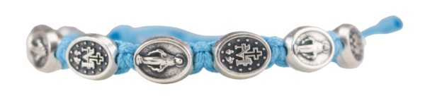 Blue Miraculous Medal Bracelet