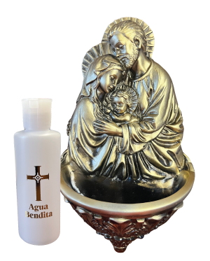 (Spanish item) Fountain of the Holy Family and holy water