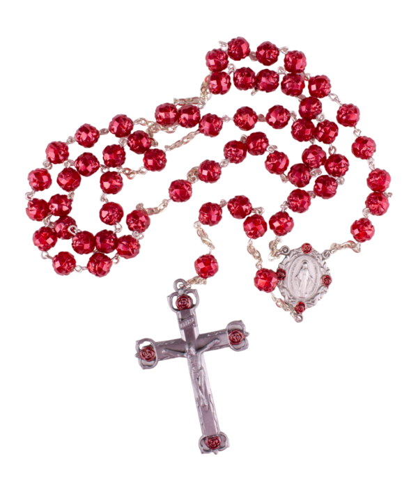 Red Rosebud Rosary