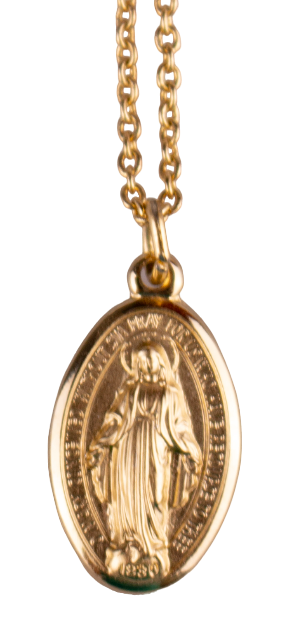 Small Miraculous Medal and Chain