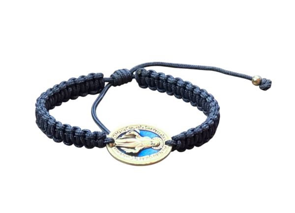 Blue Miraculous Medal Bracelet