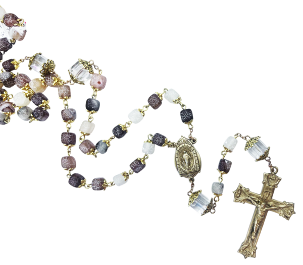 Crystal and Earth-tone Rosary