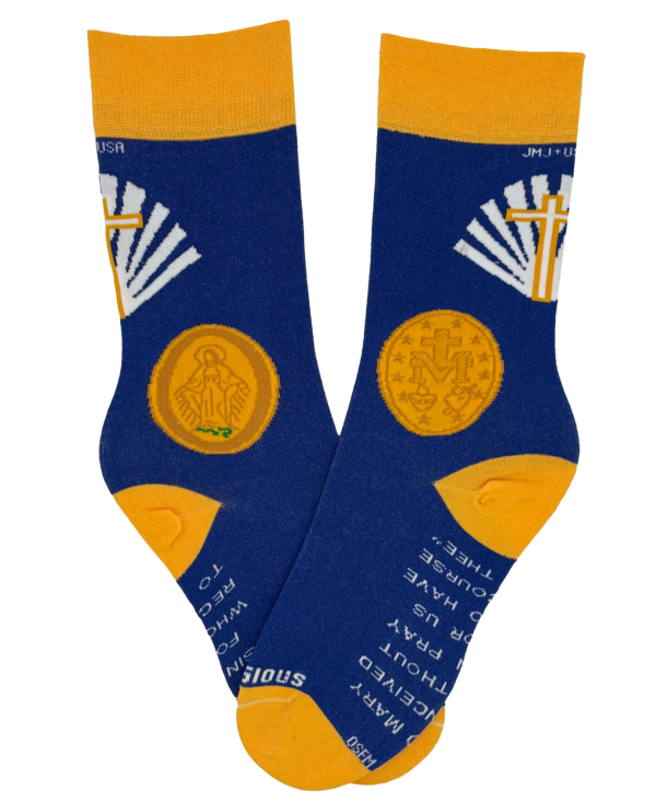 Miraculous Medal Socks