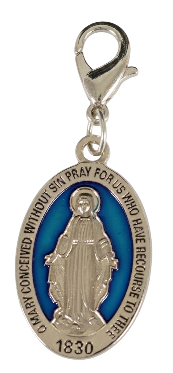 Epoxied Miraculous Medal with clasp