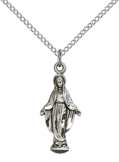 Sterling Silver Blessed Mother Figurine