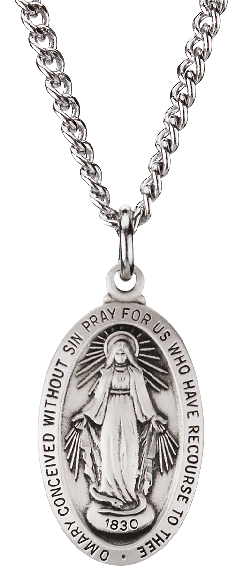 Miraculous Medal and Chain