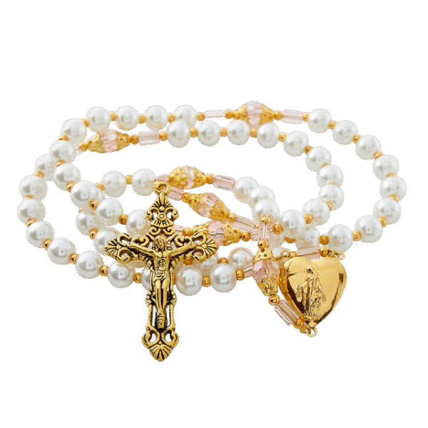 Imitation Pearl Rosary
