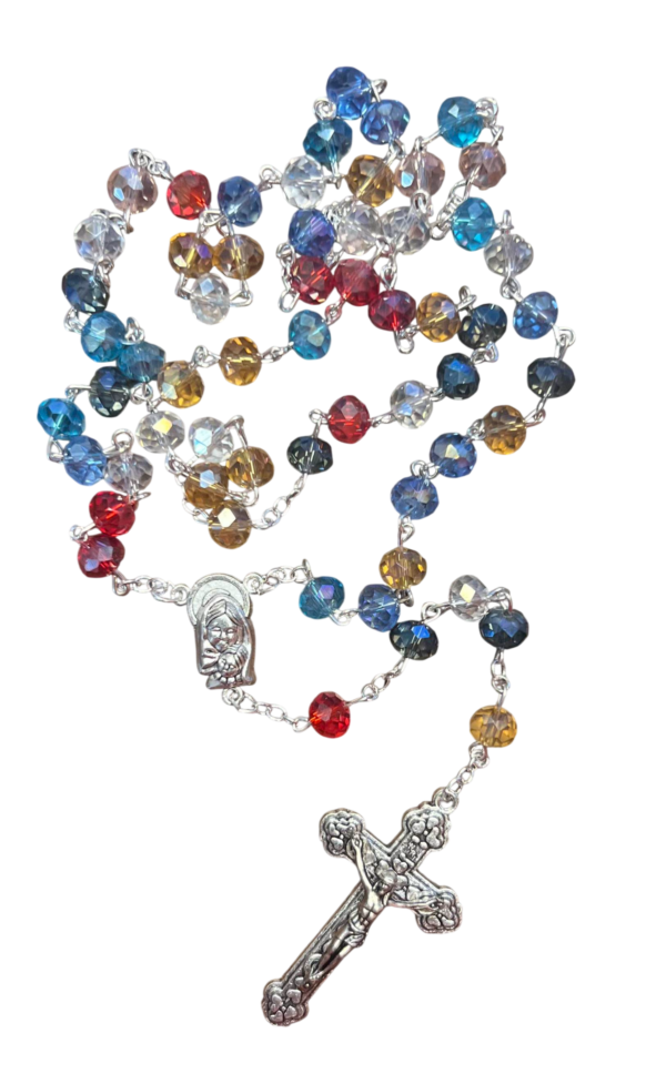 Multi-Colored Crystal Rosary
