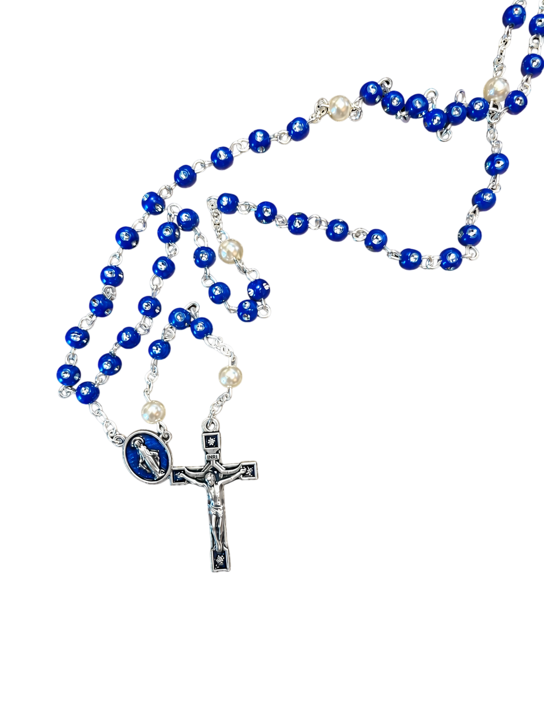 Spanish Miraculous Medal & Rosary Set