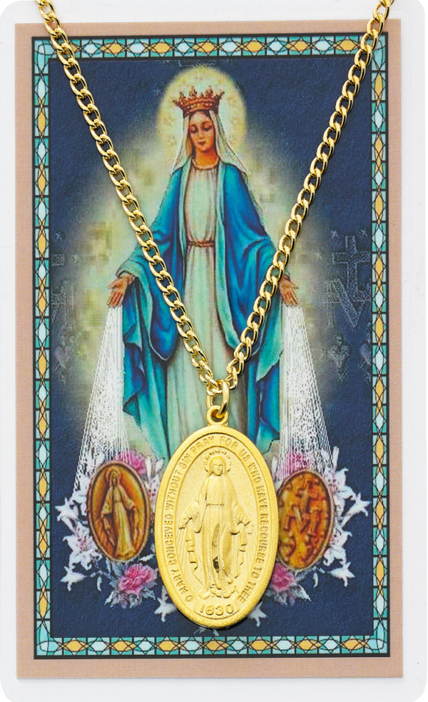 Medal and Prayer Card Set