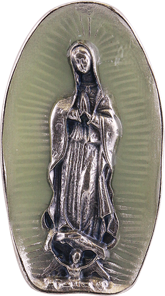 (Spanish item) Visor Clip of Our Lady of Guadalupe